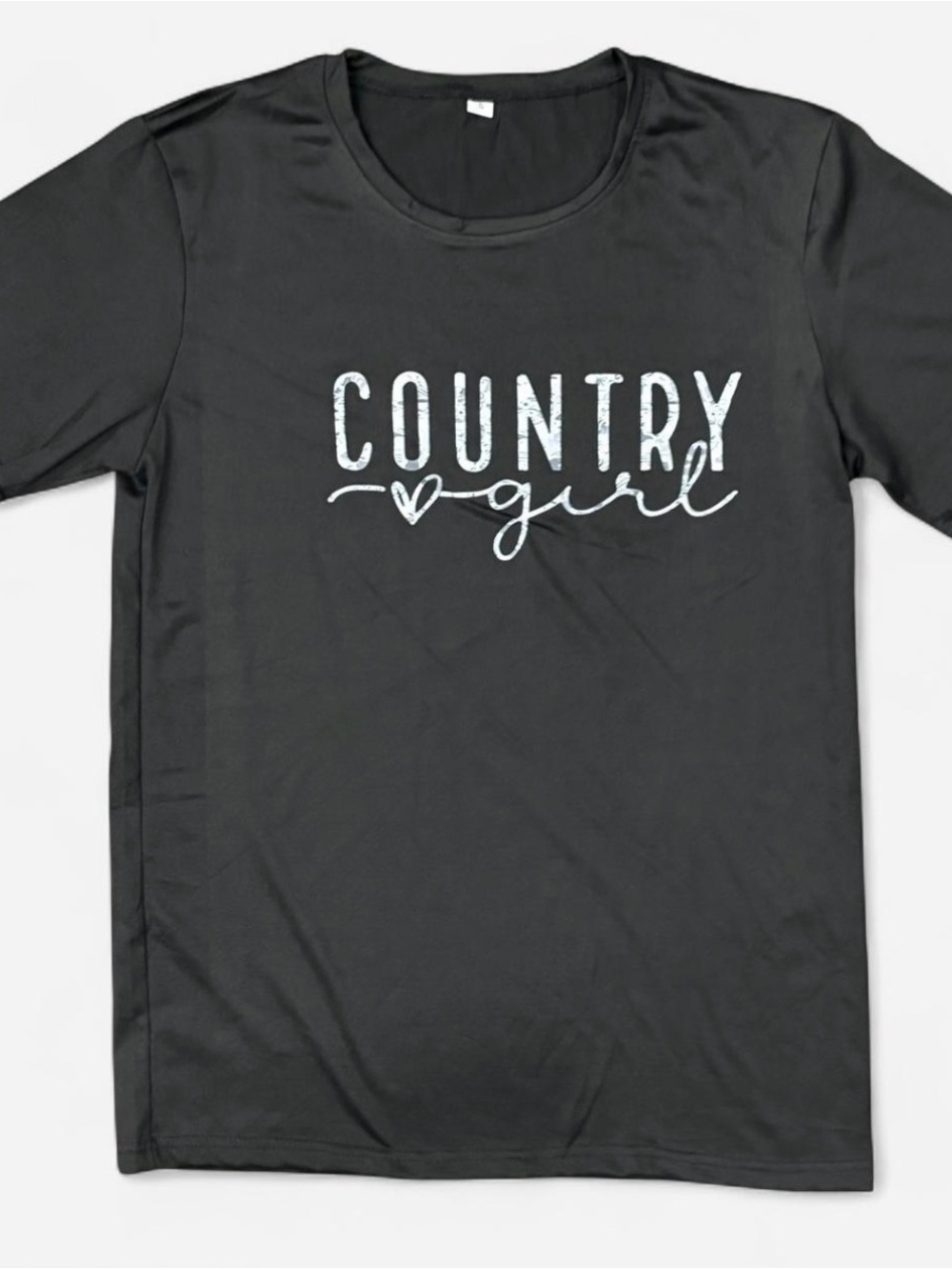 Country Girl Short Sleeve Tee - Black